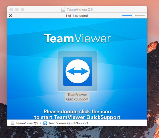 teamviewer quicksupport mac remote control