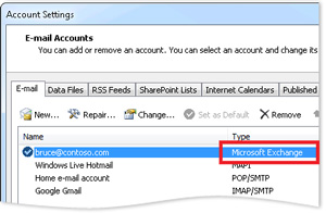Exchange account